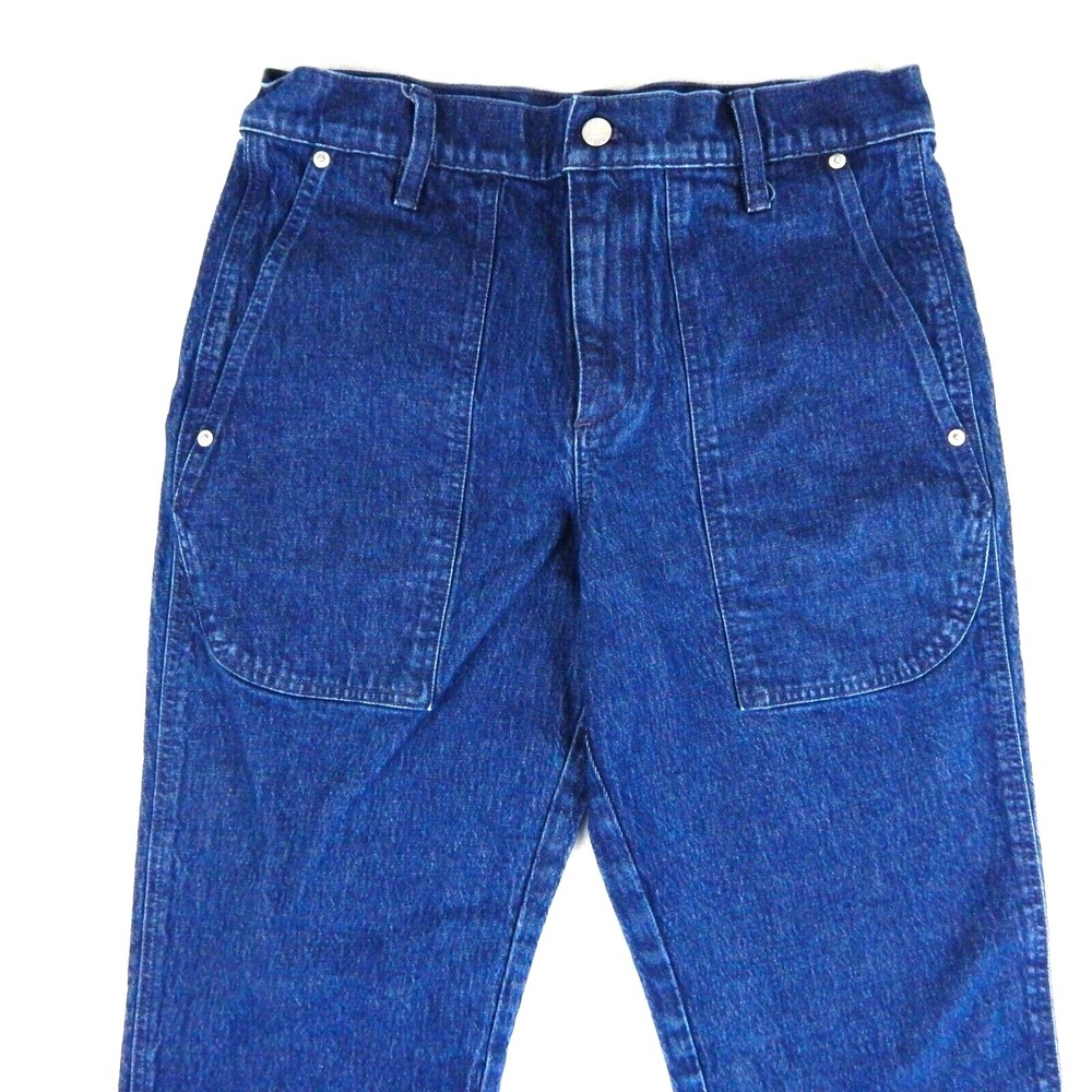J.CREW Jeans Womens Size 28 Medium Wash Denim Ankle Baggy Big Pockets Stretch